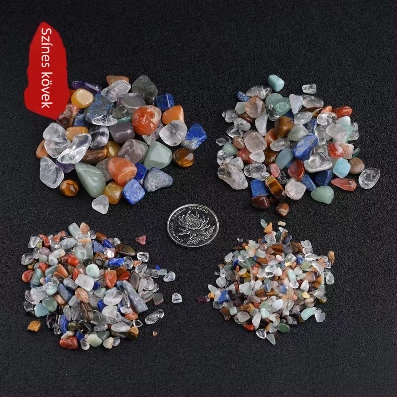 Kristály kavics díszítésre — természetes kristály, szobrászati kivitelezés, természetes felület