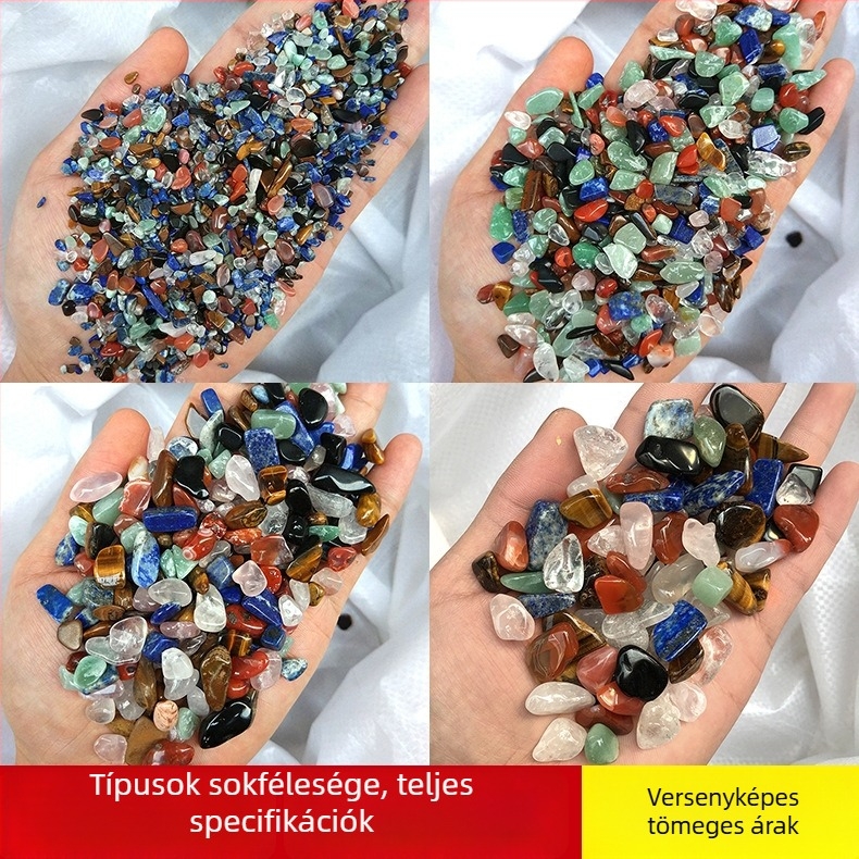 Kiváló minőségű, természetes, multicolor kristály kavics Buddha mandala dekorációhoz és akváriumi tájakhoz