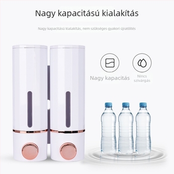 Fali szappanadagoló habosítás nélkül — kézi nyomású működés, ABS anyag, Boyi márka, festett krómozott felület, világos luxus stílus