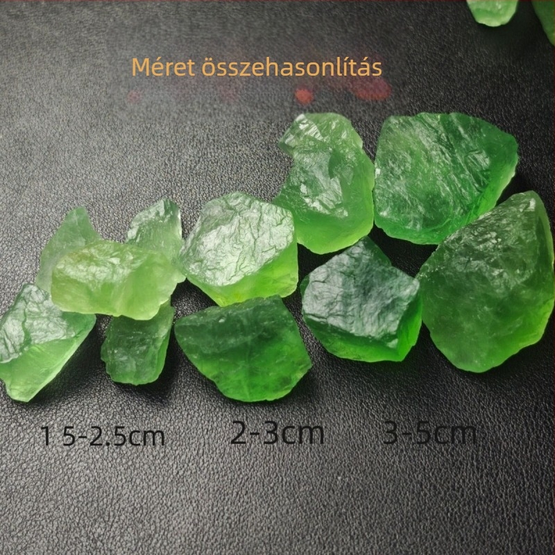 Természetes fluorit nyers kristály otthoni dekorációhoz, geometriás difúzorkő, kristályanyag; kínai stílus; személyes ajándék