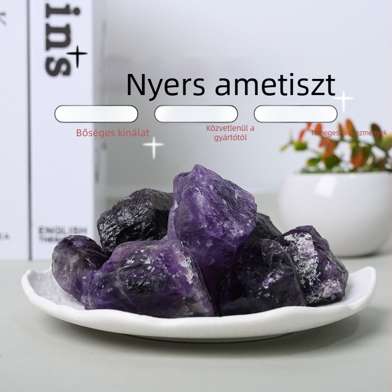Természetes ametiszt nyers kövek, ametiszt darabok, illatosító kövek és akváriumi dekoráció