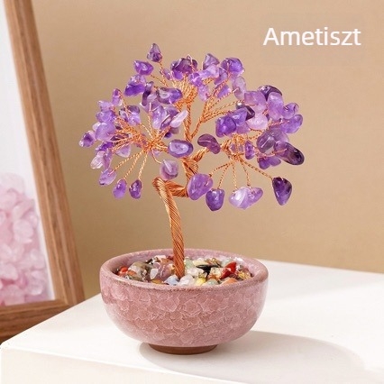 Kristályfa asztali dísz — modern minimalista stílus; Anyag: kristály; Márka: Ah peng crystal crafts; Kategória: kristályfa.