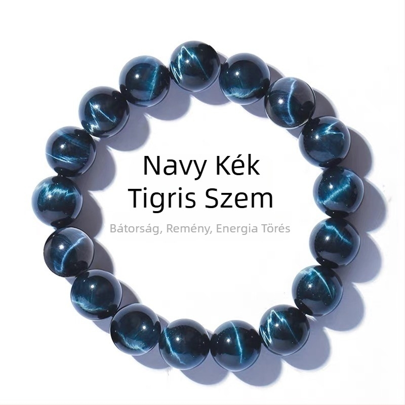Lingfei Macskaszem kő karkötő — kézzel készített, uniszex, geometriai dizájn, ékszer a kézre