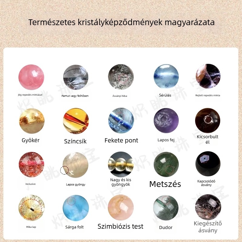 Holdkő és kristály-díszítéses karkötő, eredeti dizájn, egyedi csomagolás, 2025 tavasz, könnyű luxus