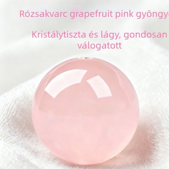 Kvarc kristály gömbölyű gyöngyök – polírozott felület, Shantou eredet, DIY karkötő kiegészítő, modern stílus