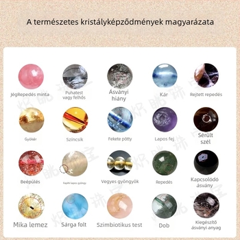 Karkötő Citrin kristállyal és ametisz oldalkövekkel, kristályos kiegészítő, Little Fresh stílus, 2025 tavaszi megjelenés