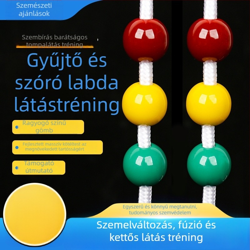 Gyermekek szem-edző labdája — myopia és enyhe strabizmus edzés, nejlon gömb, tanuláshoz, utazáshoz és irodához — 2024 tél
