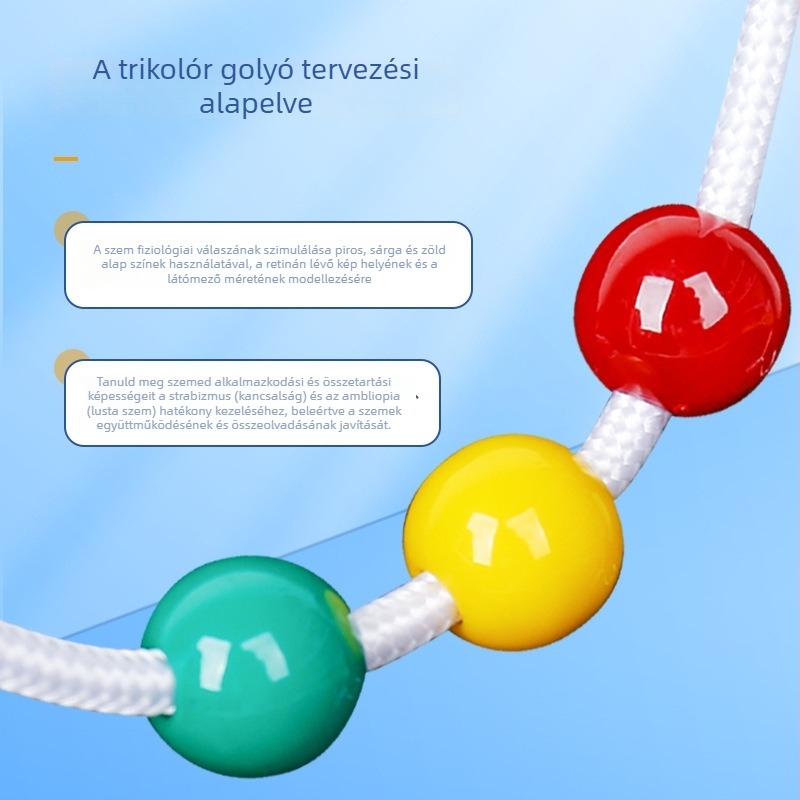 Gyermekek szem-edző labdája — myopia és enyhe strabizmus edzés, nejlon gömb, tanuláshoz, utazáshoz és irodához — 2024 tél