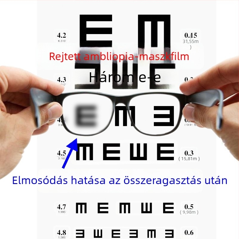 Amblyopiás szemmaszk represszív membránnal — optikai film, modell Amblyopic pressure Film, kiegészítők, licencelhető privát címke