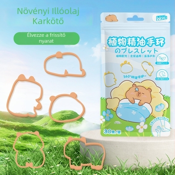 Szúnyogriasztó karkötő illattal, Warm márka, Kapibala stílus, gyerekeknek.