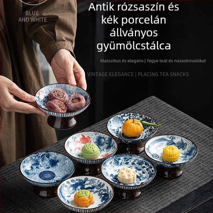 Yifang porcelán gyümölcstál, új kínai stílus, könnyed retro luxus
