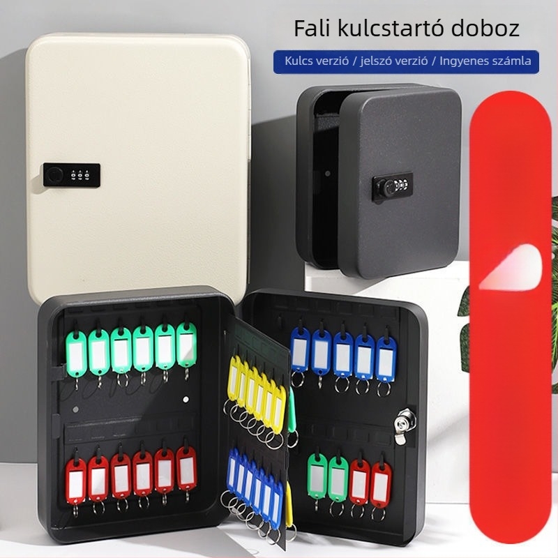 Modell 1, falra szerelhető jelszavas kulcstartó – otthoni használatra, autókulcs tárolására, modern egyszerű stílus