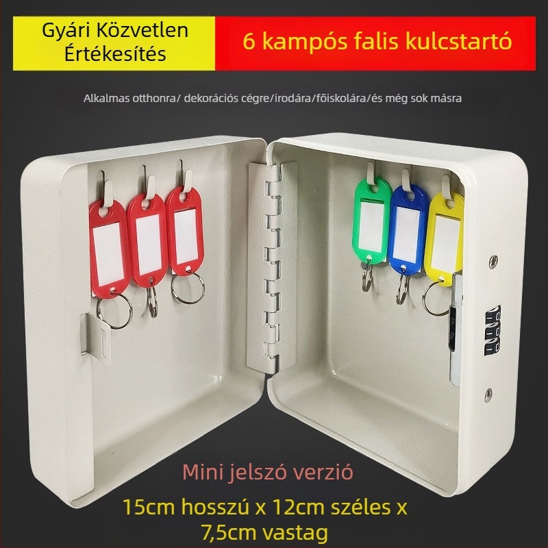 Modell 1, falra szerelhető jelszavas kulcstartó – otthoni használatra, autókulcs tárolására, modern egyszerű stílus