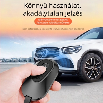 Mercedes-Benz kulcstok alumínium ötvözetből, üzleti stílus, testreszabható; kompatibilis a C200L/C260L, S400L/S450L, E300L kulcsokkal.