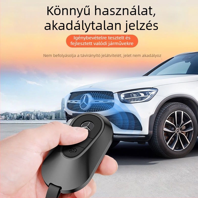 Mercedes-Benz kulcstok alumínium ötvözetből, üzleti stílus, testreszabható; kompatibilis a C200L/C260L, S400L/S450L, E300L kulcsokkal.