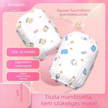Baba egyszer használatos ujjvédő, antifouling, minden évszak, karikatúra nyomtatás, uniszex