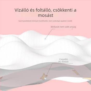 Egyszer használatos gyerekeknek készült karikatúra nyomtatású karvédők, nemszövött anyag, vízálló és szennyeződés elleni védelem