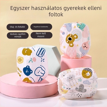 Egyszer használatos gyerekeknek szánt ujjvédők – nem szőtt anyagból, vízálló és olajálló, lélegző membrán, aranyos mintázat, 800 pár dobozban