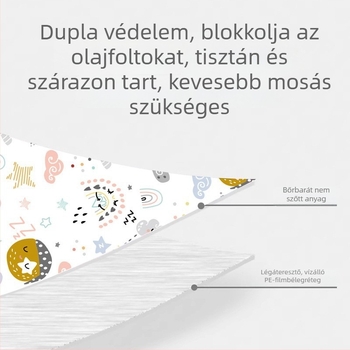 Egyszer használatos gyerekeknek szánt ujjvédők – nem szőtt anyagból, vízálló és olajálló, lélegző membrán, aranyos mintázat, 800 pár dobozban