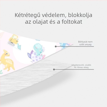 Gyerekeknek szánt egyszer használatos karvédők — csúszásmentes, véletlenszerű minta