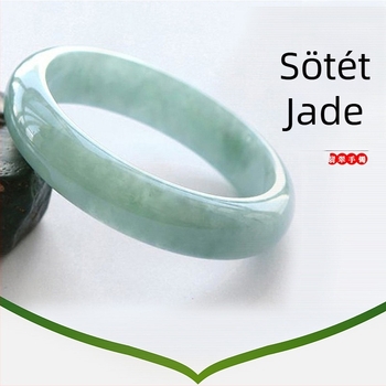 Aranyba ágyazott jade karkötő – kézzel készített, természetes uniszex stílus