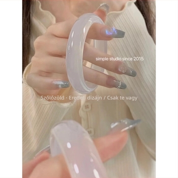 Achát karkötő, Yishi márka, kézzel készült, rajzfilm-stílus, friss és édes