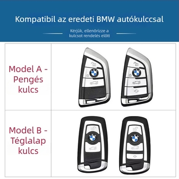BMW kulcs tok a 5-ös sorozat 530, X1, 1-es sorozat, 3-as sorozat 320Li modelljeihez — cinkötvözet, divatos stílus, általános célú
