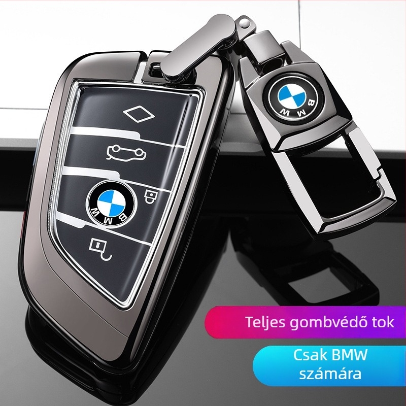 BMW kulcs tok a 5-ös sorozat 530, X1, 1-es sorozat, 3-as sorozat 320Li modelljeihez — cinkötvözet, divatos stílus, általános célú