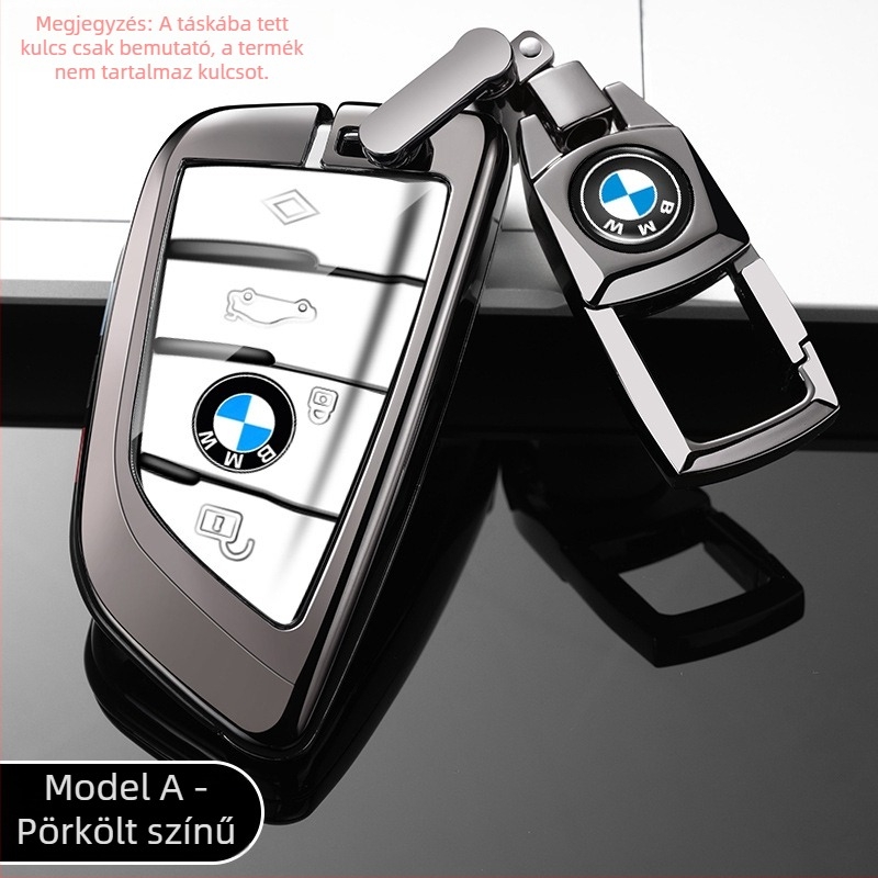 BMW kulcs tok a 5-ös sorozat 530, X1, 1-es sorozat, 3-as sorozat 320Li modelljeihez — cinkötvözet, divatos stílus, általános célú