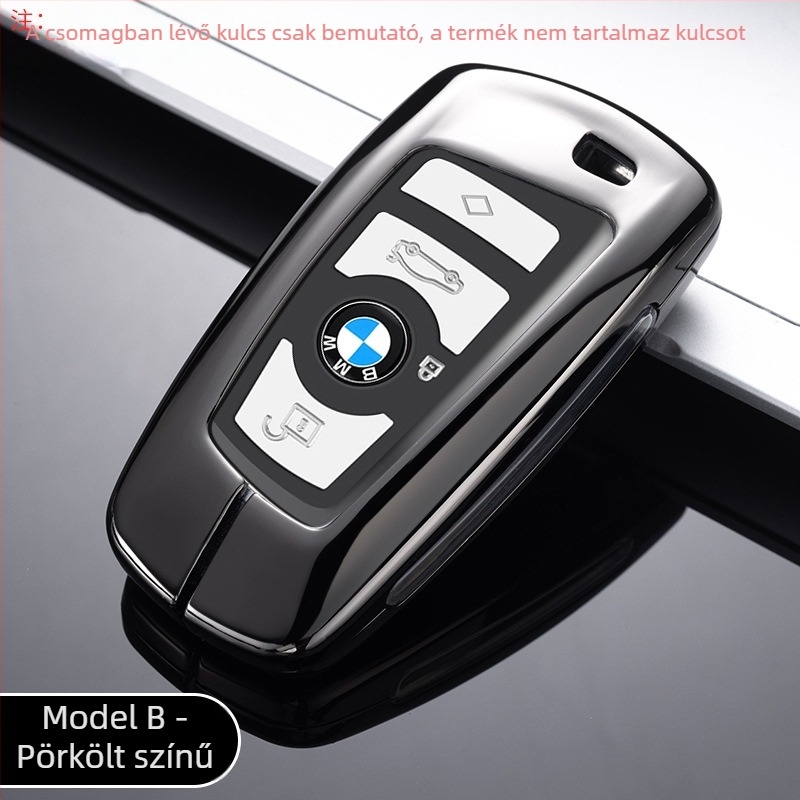 BMW kulcs tok a 5-ös sorozat 530, X1, 1-es sorozat, 3-as sorozat 320Li modelljeihez — cinkötvözet, divatos stílus, általános célú