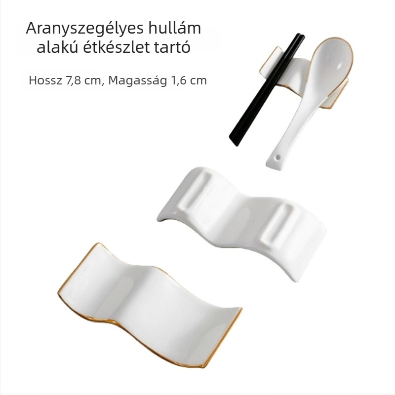 Pálcika- és kanáltartó, kerámia, Bone China, kétfunkciós, logó testreszabható, 2020-ban bemutatva