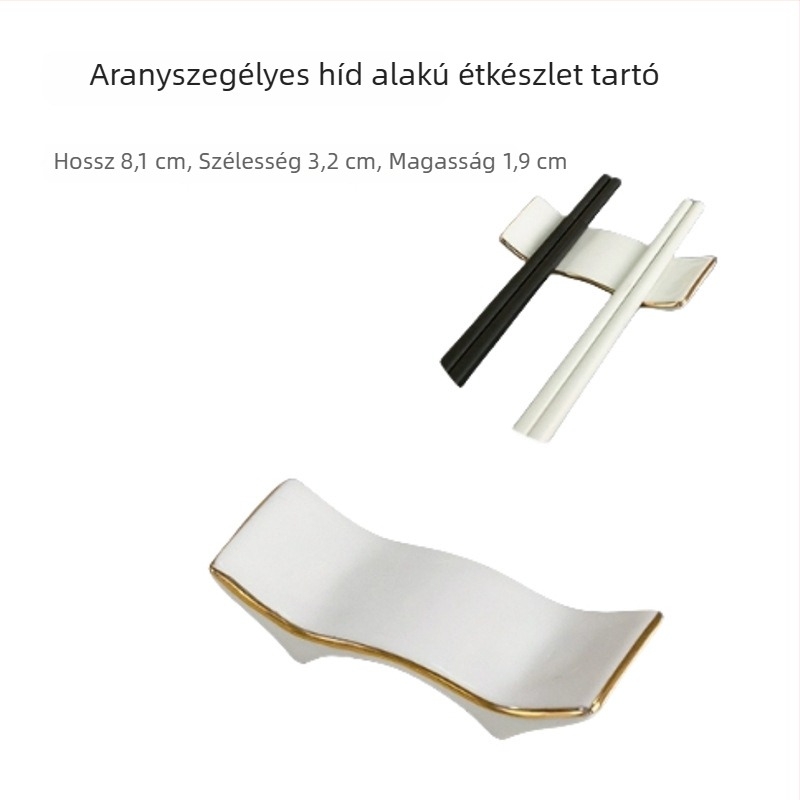 Pálcika- és kanáltartó, kerámia, Bone China, kétfunkciós, logó testreszabható, 2020-ban bemutatva