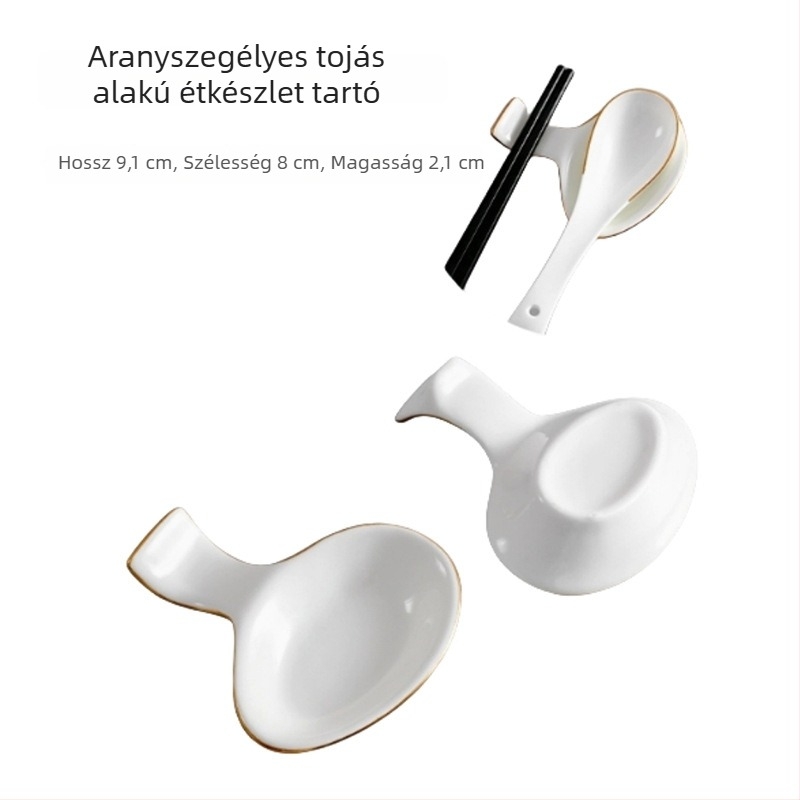 Pálcika- és kanáltartó, kerámia, Bone China, kétfunkciós, logó testreszabható, 2020-ban bemutatva