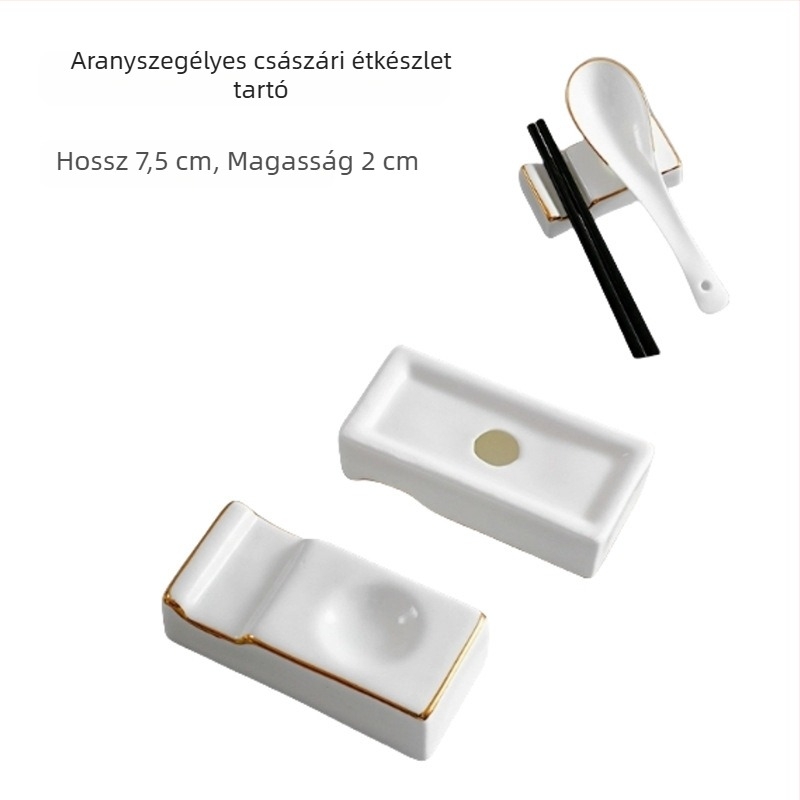 Pálcika- és kanáltartó, kerámia, Bone China, kétfunkciós, logó testreszabható, 2020-ban bemutatva