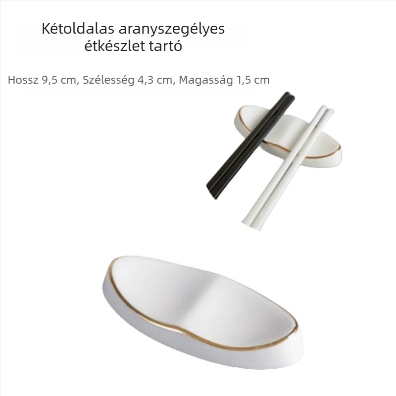 Pálcika- és kanáltartó, kerámia, Bone China, kétfunkciós, logó testreszabható, 2020-ban bemutatva