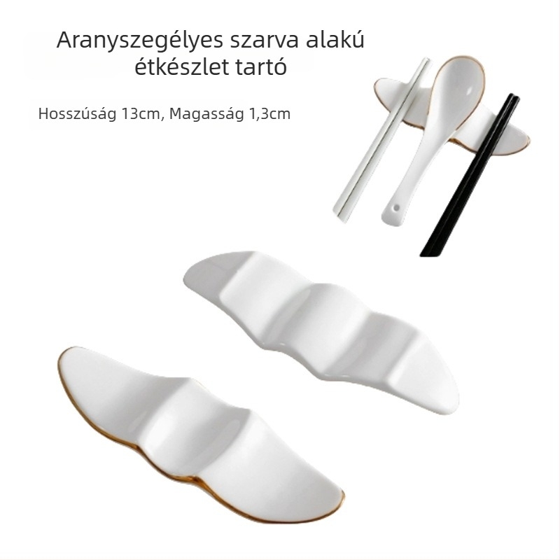 Pálcika- és kanáltartó, kerámia, Bone China, kétfunkciós, logó testreszabható, 2020-ban bemutatva