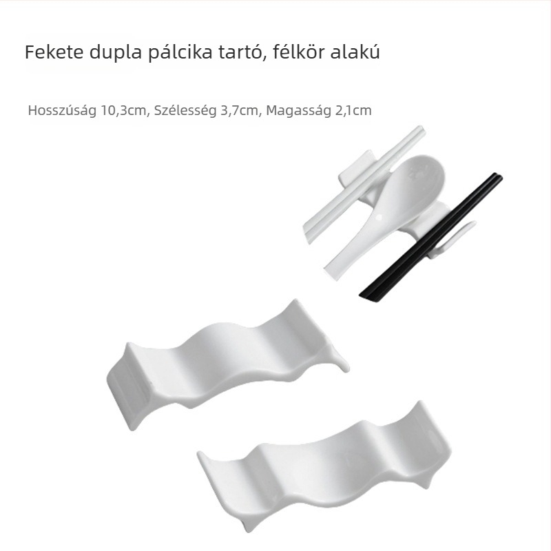 Pálcika- és kanáltartó, kerámia, Bone China, kétfunkciós, logó testreszabható, 2020-ban bemutatva