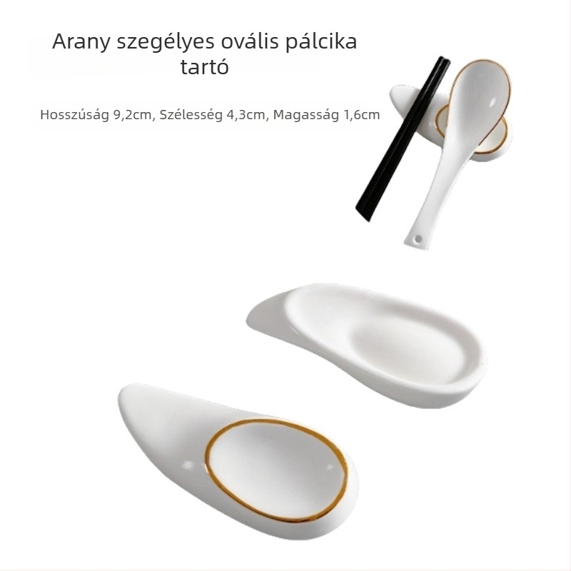 Pálcika- és kanáltartó, kerámia, Bone China, kétfunkciós, logó testreszabható, 2020-ban bemutatva