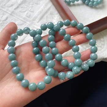 Karkötő - kézzel készített, természetes jadeit gyöngyök, gömbölyű formájú, uniszex, testreszabás elérhető