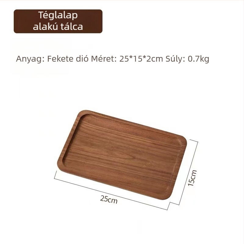 Japán stílusú ovális fa tálca, tömörfa, modern minimalista stílus, kézzel rajzolt felület, nyomtatott logó, testre szabható