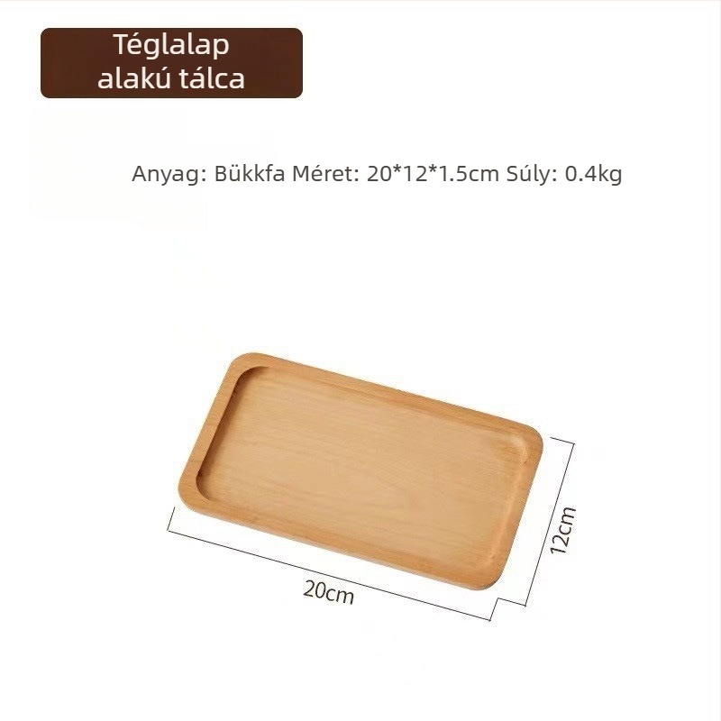Japán stílusú ovális fa tálca, tömörfa, modern minimalista stílus, kézzel rajzolt felület, nyomtatott logó, testre szabható