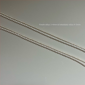 Xuanming Jewelry nyaklánc, édesvízi gyöngyök, tökéletes kör alak, 925-ös ezüst, 2025 nyár