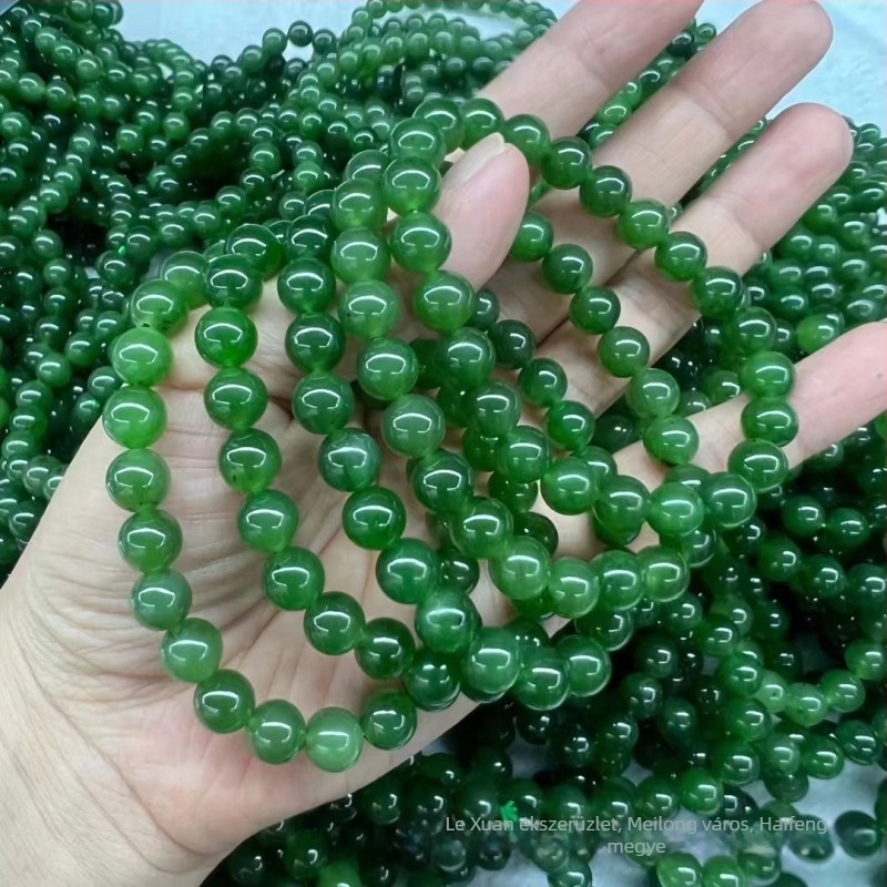 Hetian jade karkötő, természetes feldolgozás, VS tisztaság, drágakő anyag, geometriai dizájn