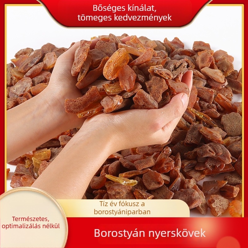 Természetes Balti borostyán nyers kövek, 2–5 g-os nagy szemcsék, medálhoz és gyakorláshoz.