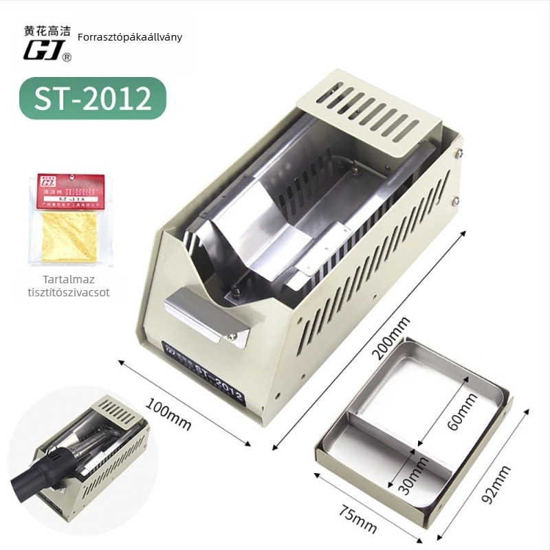 Forrasztópákaállvány ST-90, fémből készült állvány hegesztéshez és karbantartáshoz, 220V