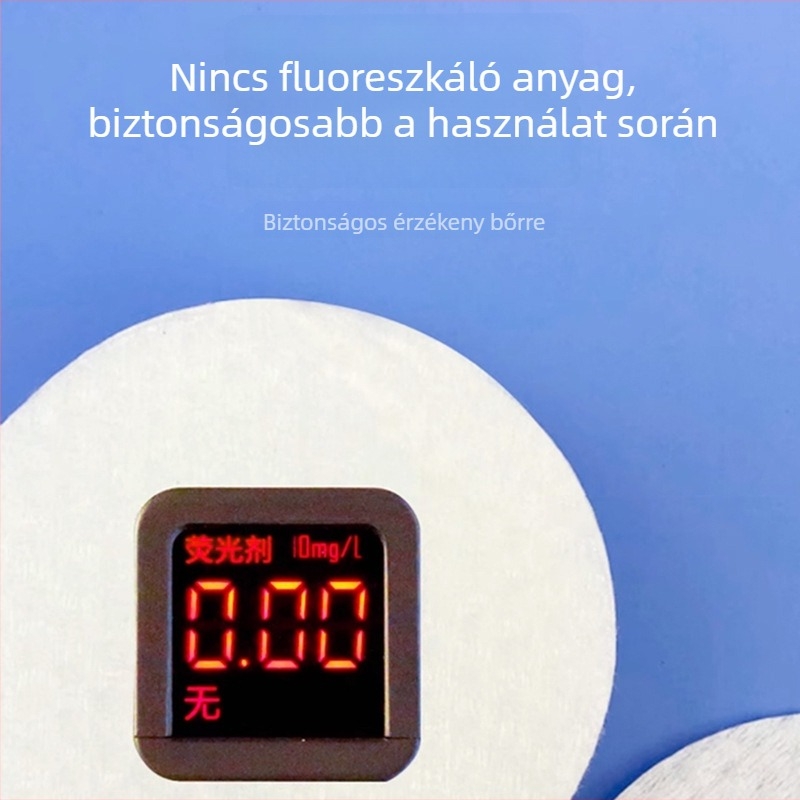 Arc tisztító törlőkendő, egyszer használatos, gyöngyházmintás, természetes növényi rostból, szalonhasználatra, puha és sűrű