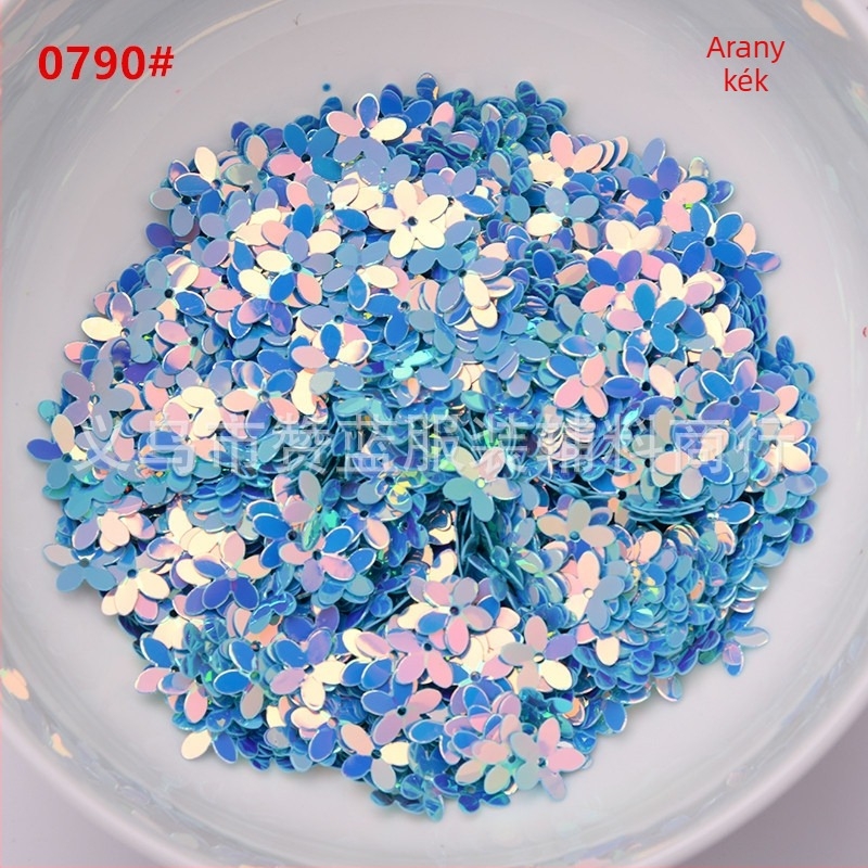 Arany színű szegecsek DIY ékszerekhez, 10 mm, 3D ötlevelű virág konkáv gyöngyökkel, esküvői ruha dísz