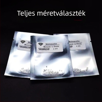 D színű kör Moissanite szabad kövek mikroinlay ékszerekhez – kis kövek gyűrűkhöz, medálokhoz és fülbevalókhoz; nyolc szív és nyolc nyíl vágás; tisztaság VVS