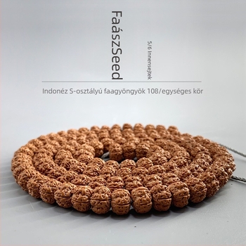 Bodhi 108 gyöngy Rudraksha karkötő, uniszex, új kínai stílus