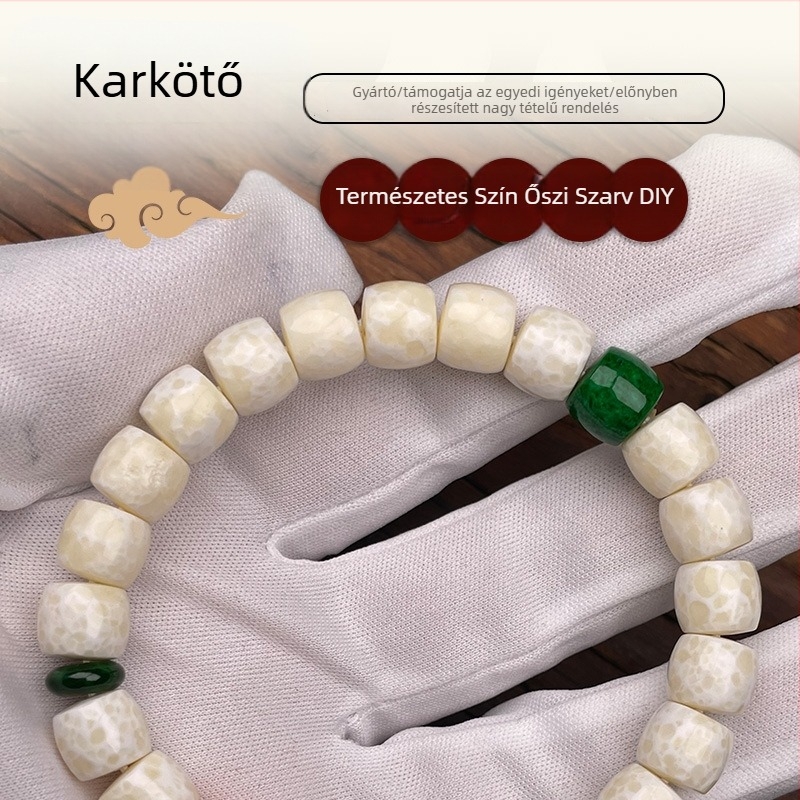 Etno-stílusú uniszex karkötő a Xizang art jewelry-től, lyukasztó technikával, származás: Lianyungang, 2025 ősz